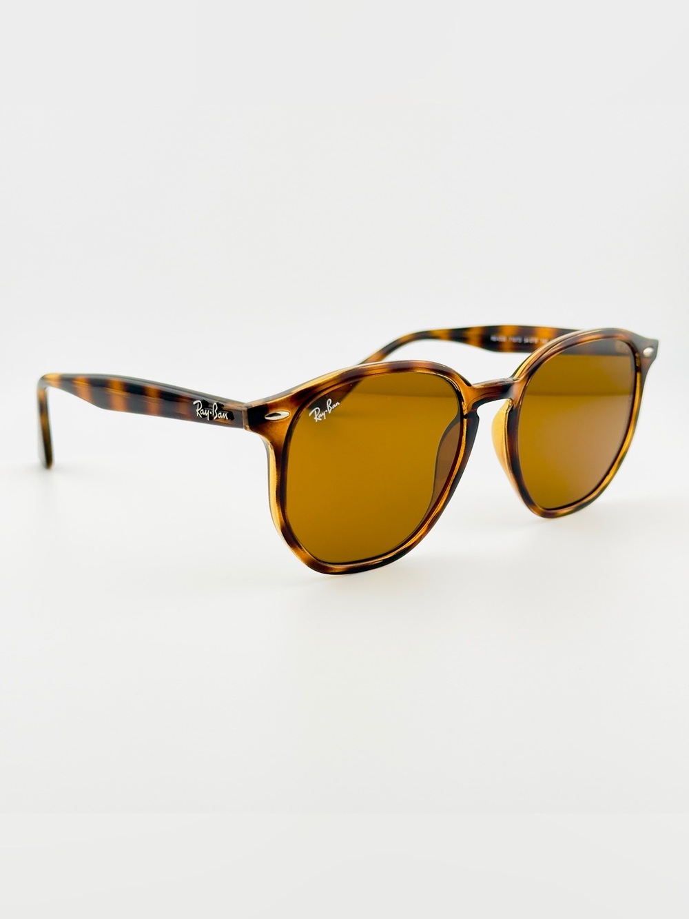 Ray-Ban Sunglasses RB4306 Polished Light Havana Frame B-15 Brown Lenses UNISEX! - Picture 7 of 14